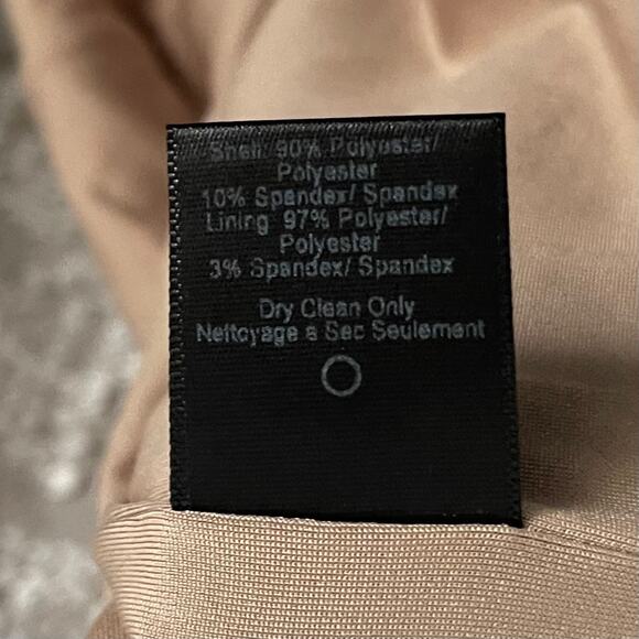 Dress The Population Sequined Mini Dress Womens L White Metallic Cocktail Party - Picture 6 of 11